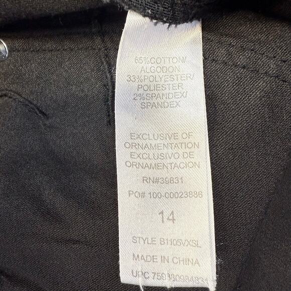 Democracy Jeans Women's 14 Black Denim Straight (Ab)solution High Rise Normcore - Picture 7 of 12